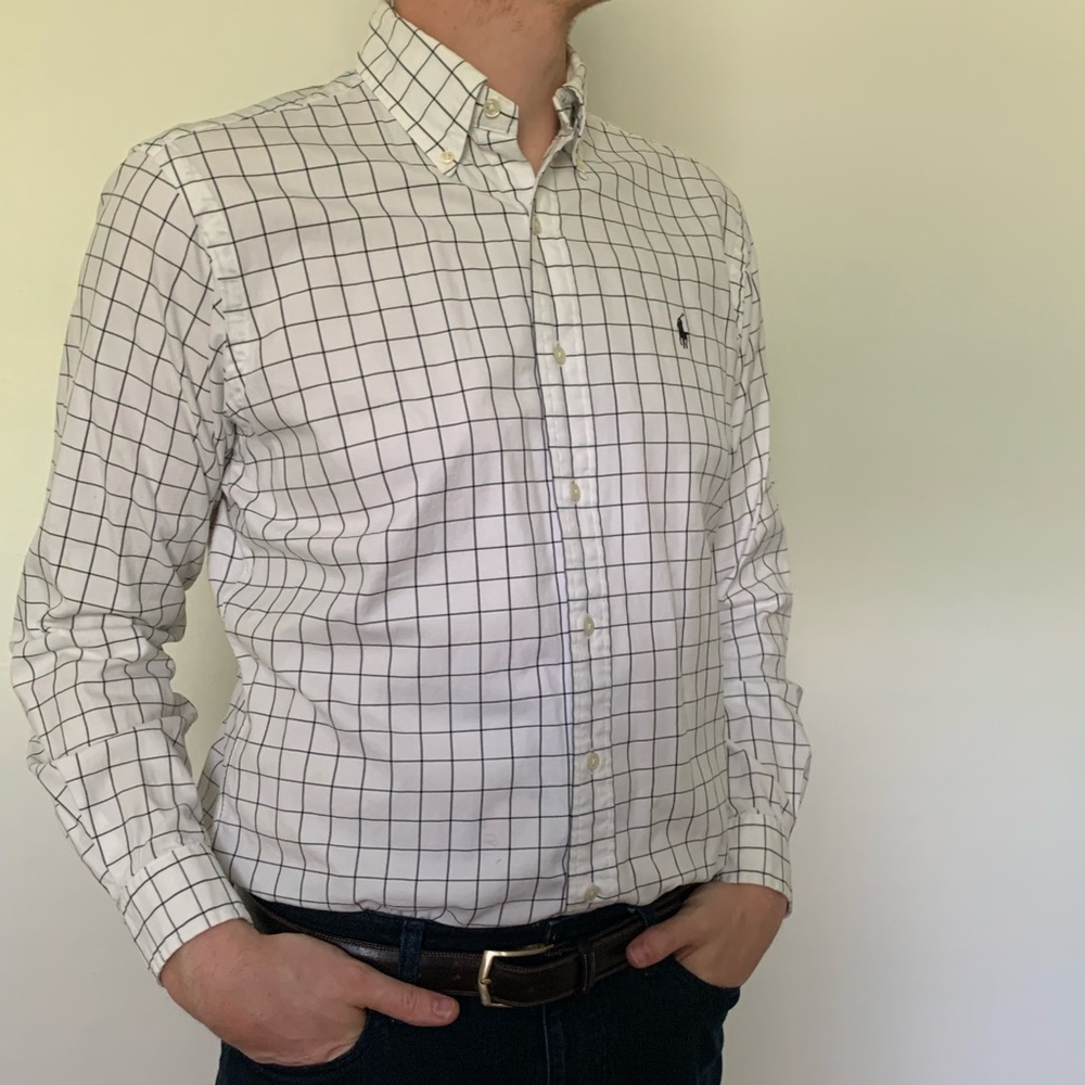 Ralph Lauren Grid Print Button Up